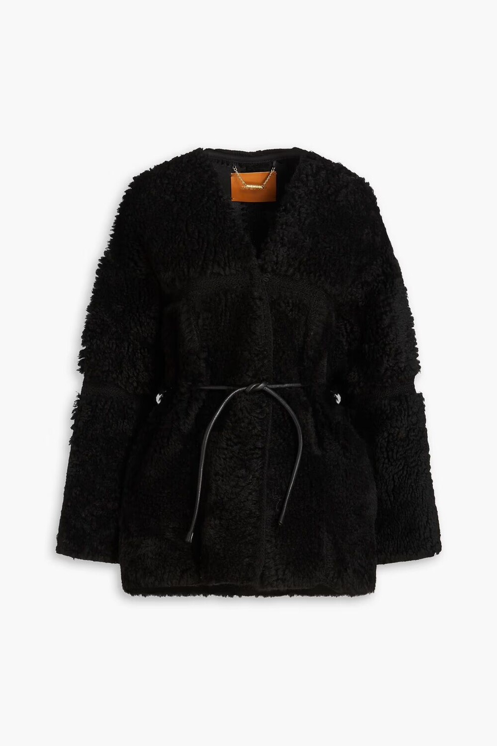

Дубленка с поясом Zimmermann, черный