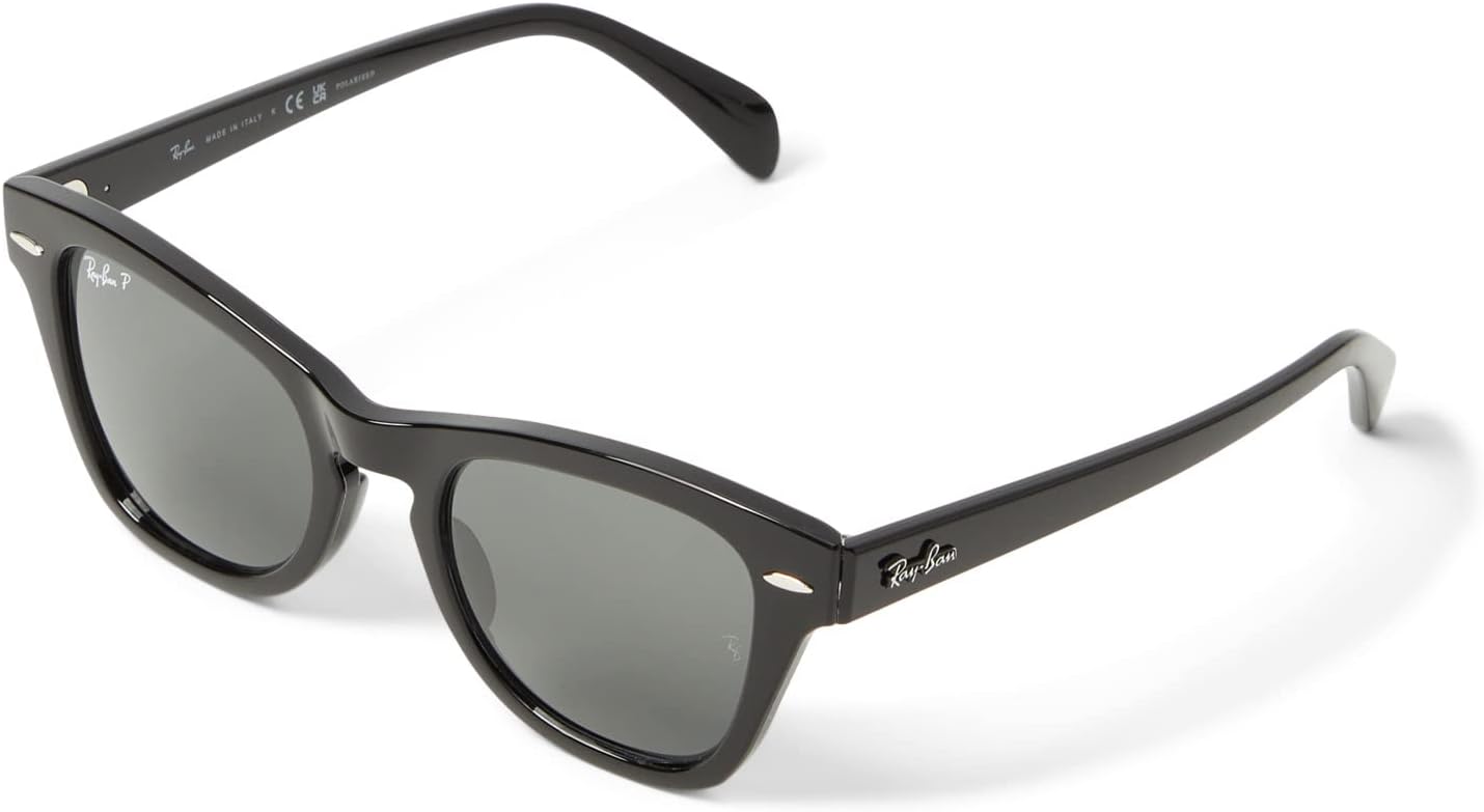 Солнцезащитные очки 50 mm 0RB0707S Ray-Ban, цвет Black/Polarized Black
