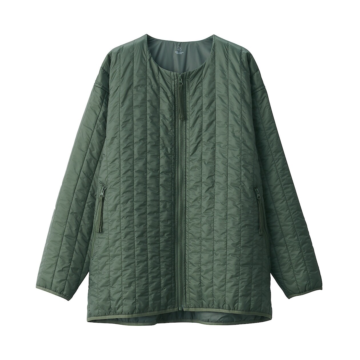 

Водоотталкивающая хлопковая куртка MUJI, хаки зеленый