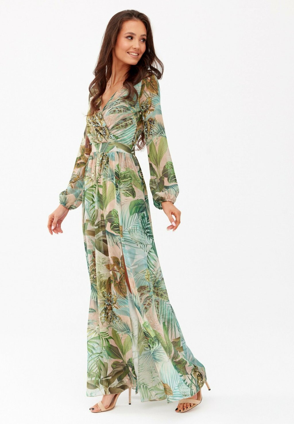 

Длинное платье Roco Fashion, мультиколор