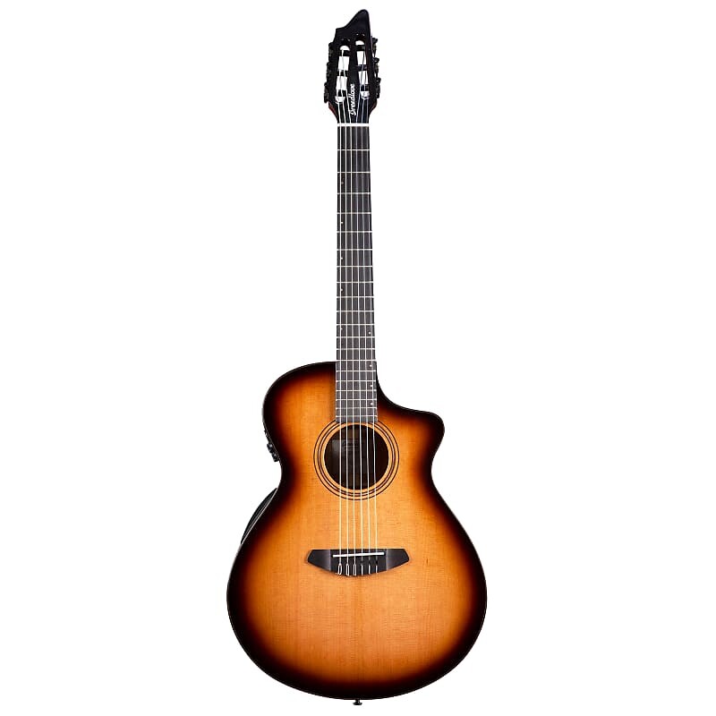 

Акустическая гитара Breedlove Organic Solo Pro Concert Nylon CE Red Cedar Mahogany Acoustic-Electric Guitar, Edgeburst