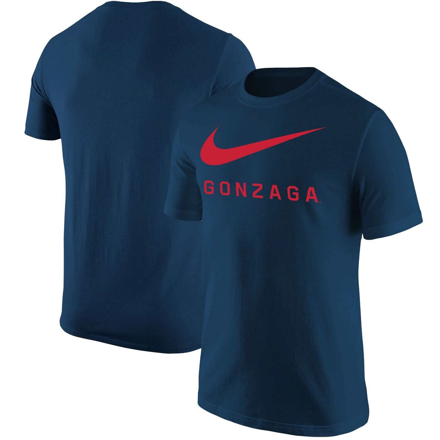 

Мужская темно-синяя футболка Nike Gonzaga Bulldogs с большой галочкой