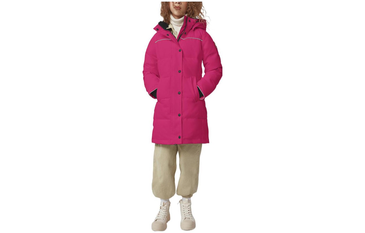 

Детский пуховик Canada Goose, цвет burdock powder