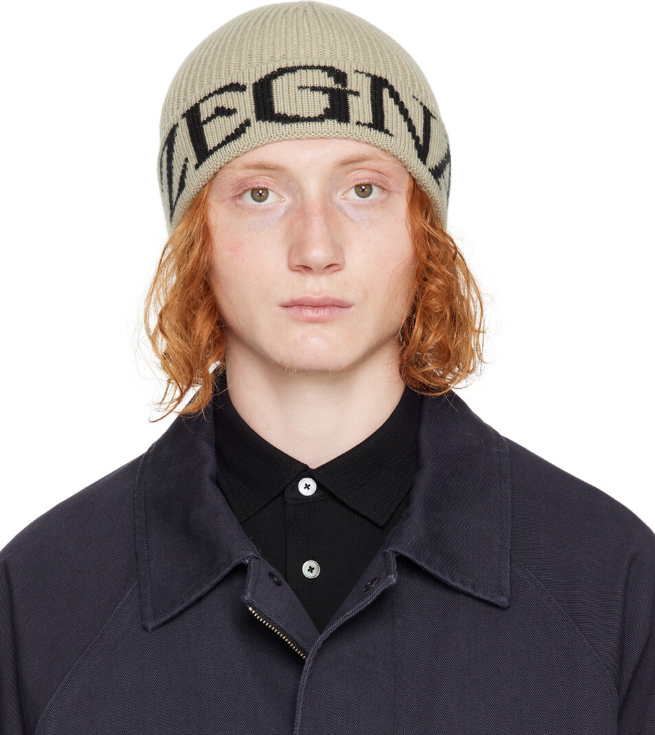 

Бело-черная шапка с логотипом ZEGNA