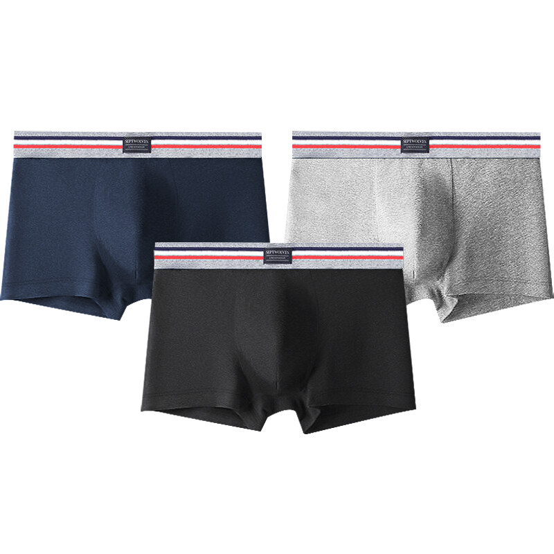 

SEPTWOLVES Мужские шорты-боксеры, 3 boxes of pure cotton sweat-absorbent/3a antibacterial