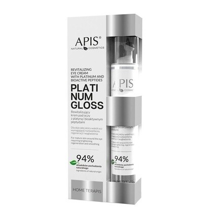 

Восстанавливающий крем для век Platinum Gloss с биоактивными пептидами платины 10 мл, Apis