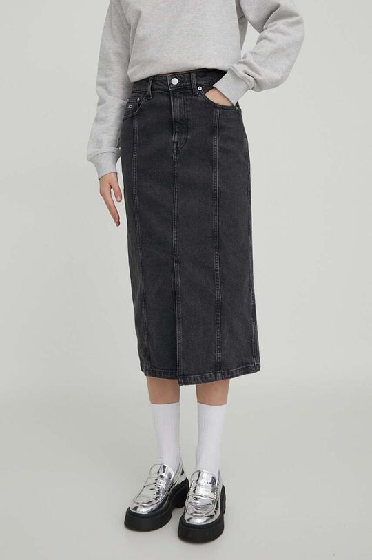 

Джинсовая юбка Tommy Jeans, черный