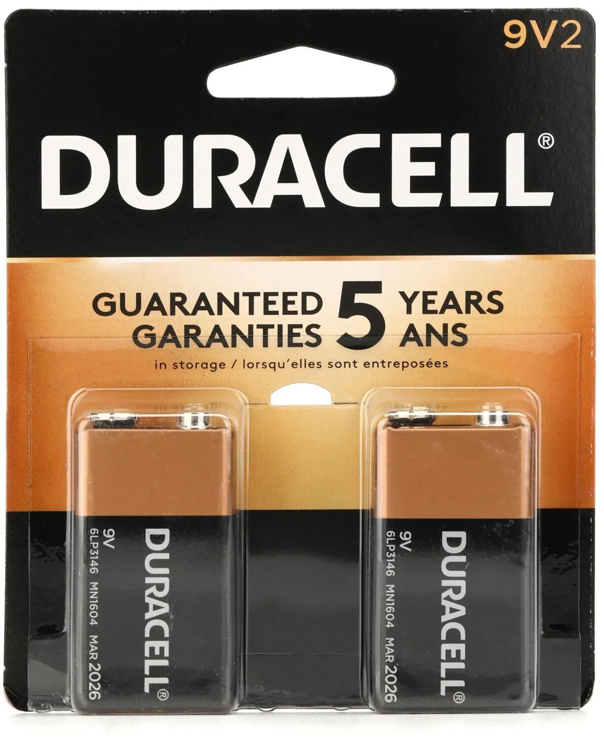 

Щелочная батарея Duracell Coppertop 9 В (2 шт.)
