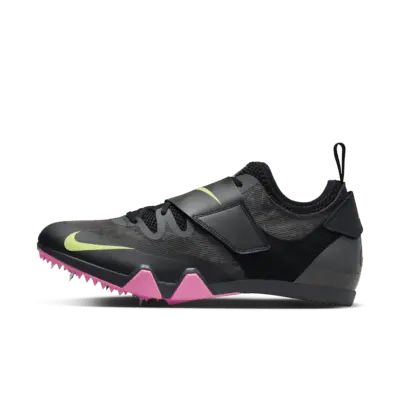 

Шипованные кроссовки Nike Pole Vault Elite Track & Field Jumping Spikes, цвет Anthracite/Black/Light Lemon Twist/Fierce Pink