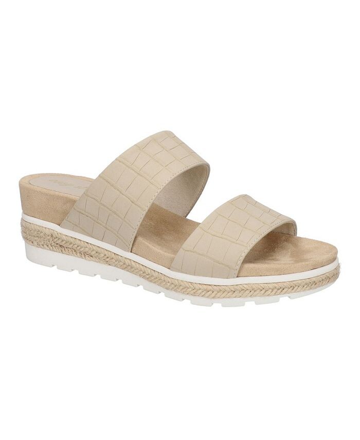 

Женские босоножки Maryann на танкетке Easy Street, цвет Taupe Croco