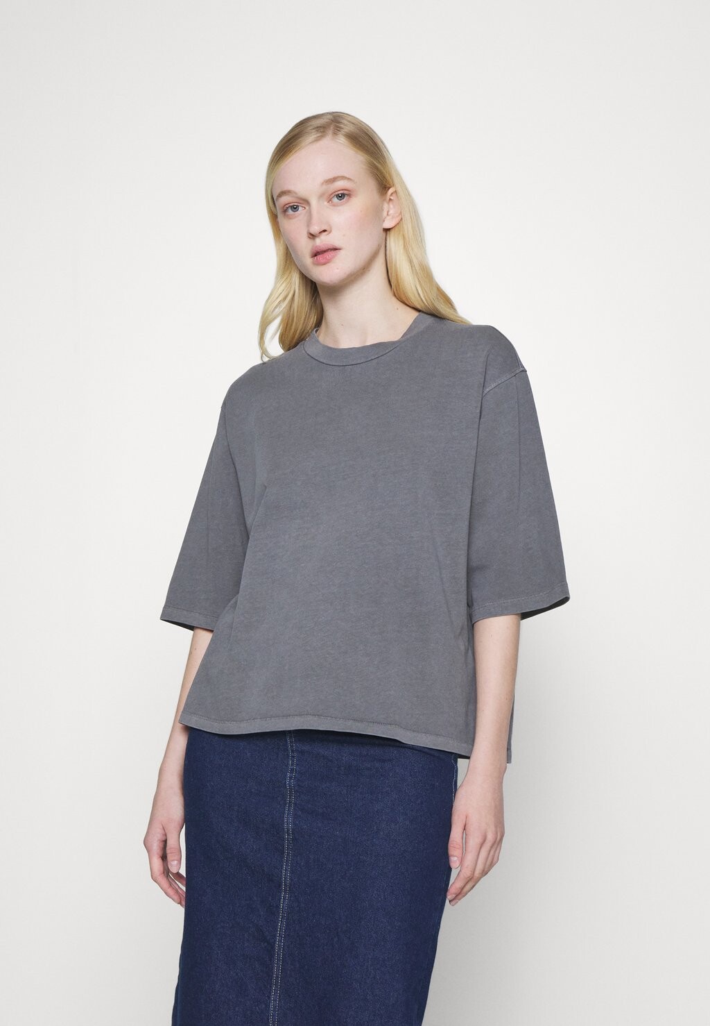 

Базовая футболка Onlstina Washed Top ONLY Tall, цвет castlerock