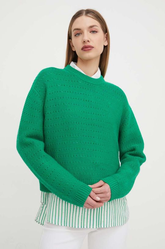 Шерстяной свитер Custommade, зеленый