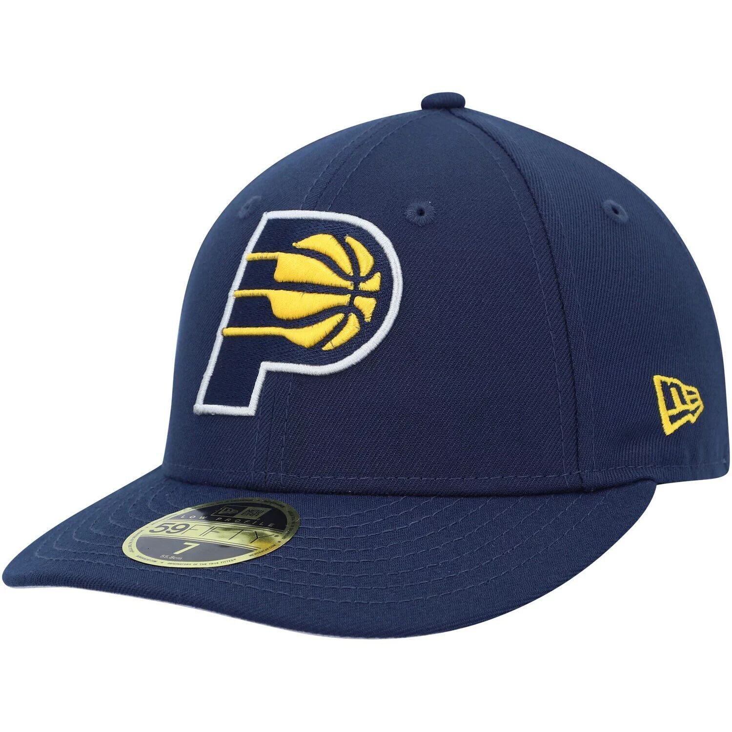 

Мужская низкопрофильная облегающая шляпа New Era Navy Indiana Pacers Team 59FIFTY