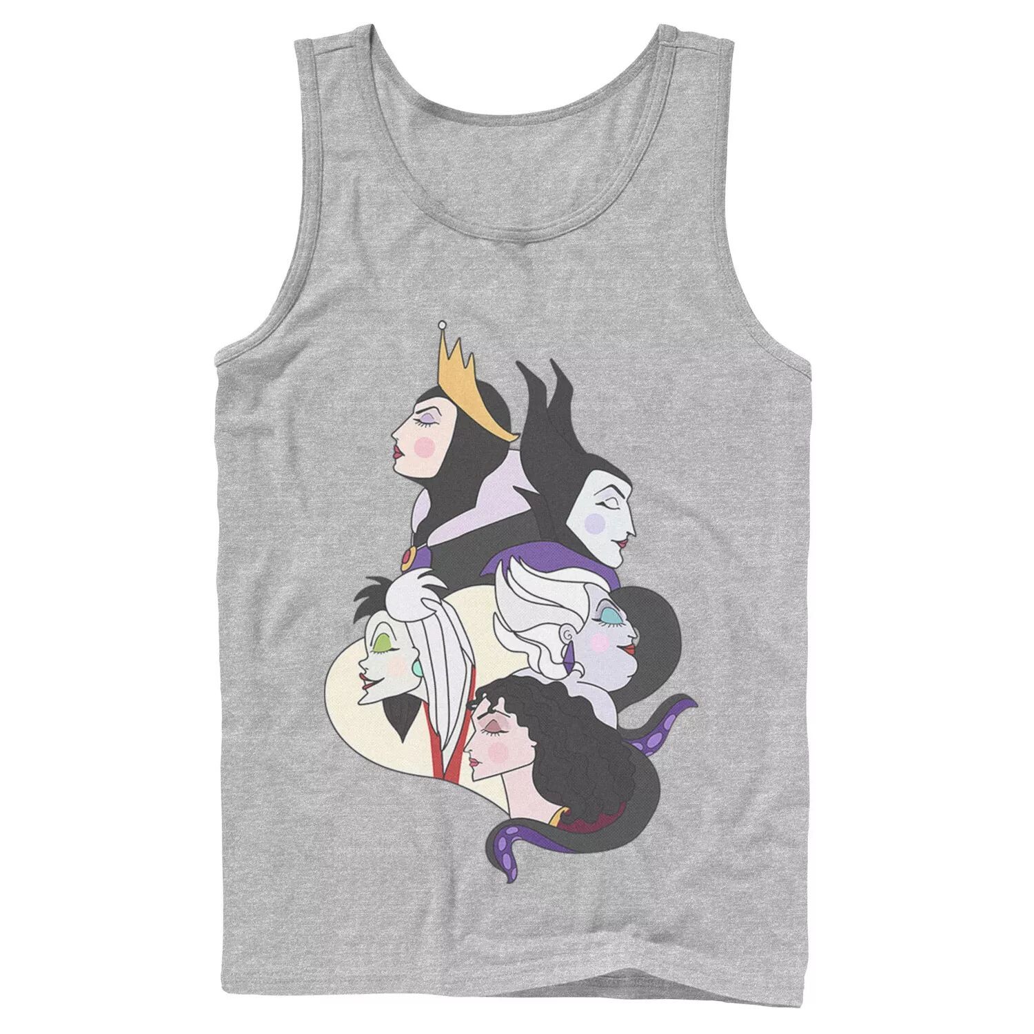 

Мужская майка с боковым профилем Disney Villains Group Shot Licensed Character