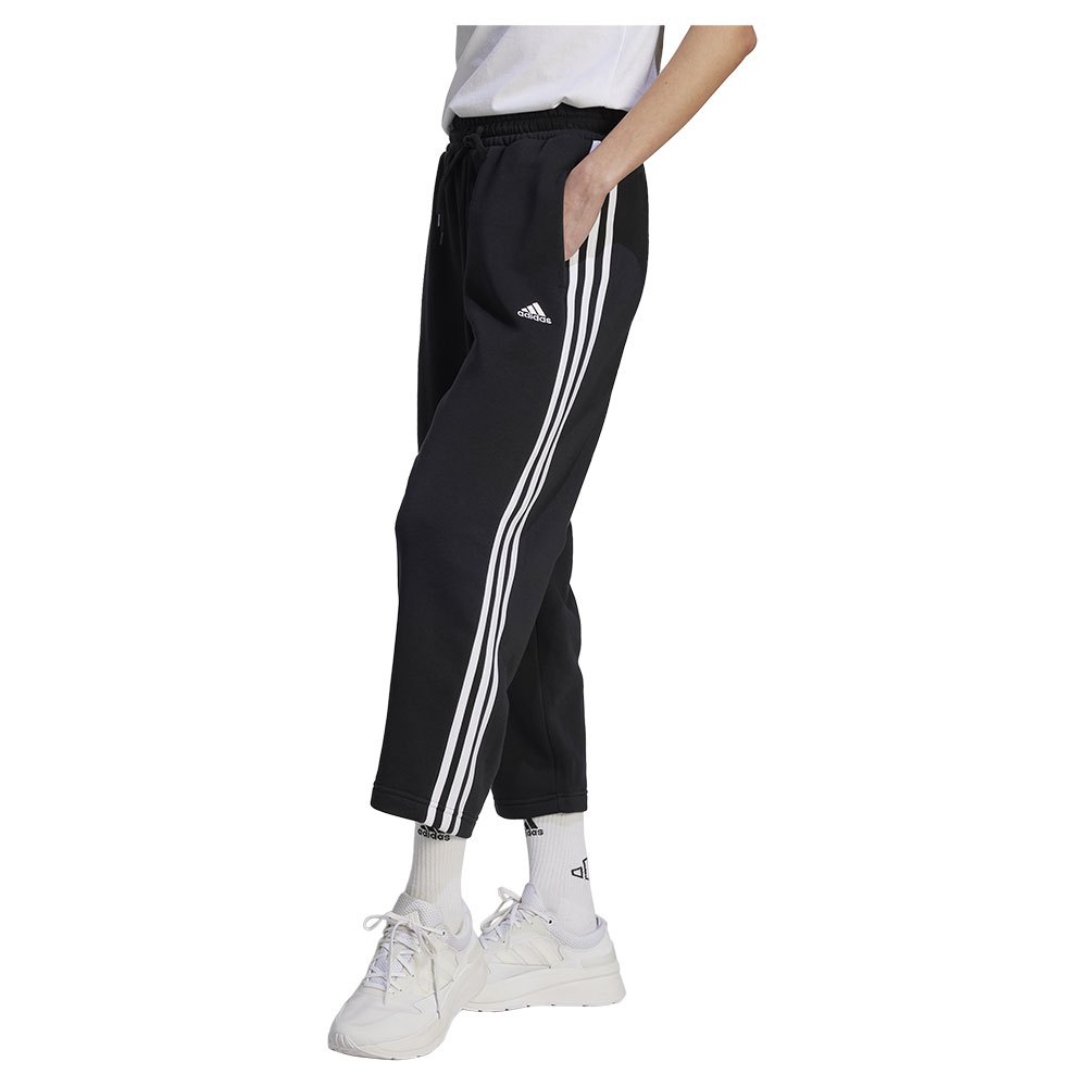 цена Брюки джоггеры adidas Essentials 3 Stripes Open Hem Fleece, серый