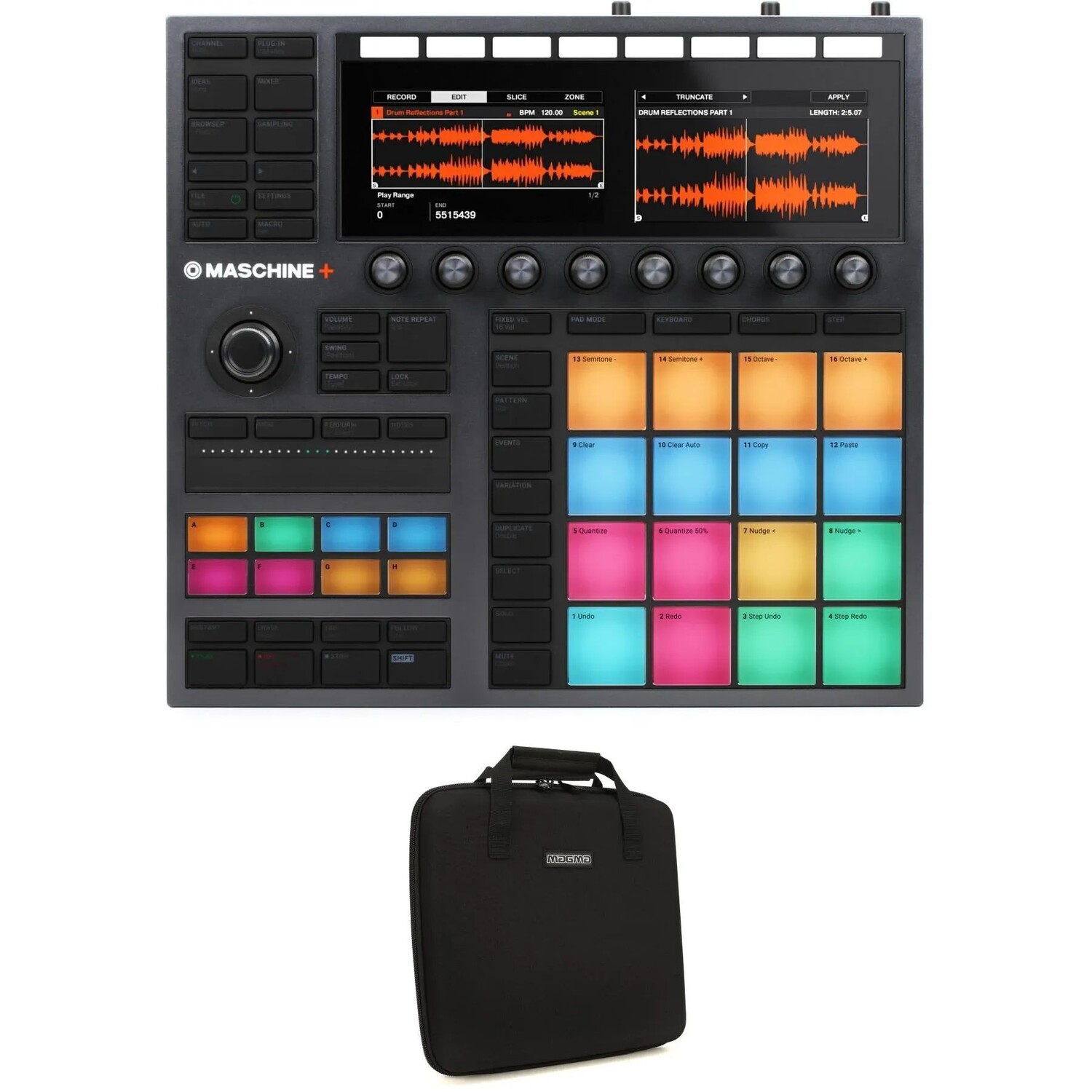 

Автономный инструмент для производства и исполнения Native Instruments Maschine Plus с корпусом Magma