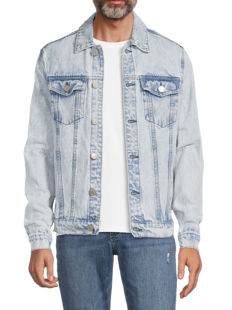 

Джинсовая куртка кислотной стирки Eleven Paris, цвет Light Blue