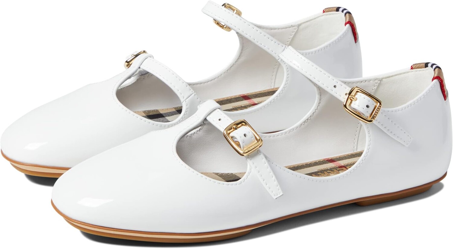 

Балетки Jesse Abrut Burberry, цвет Optic White