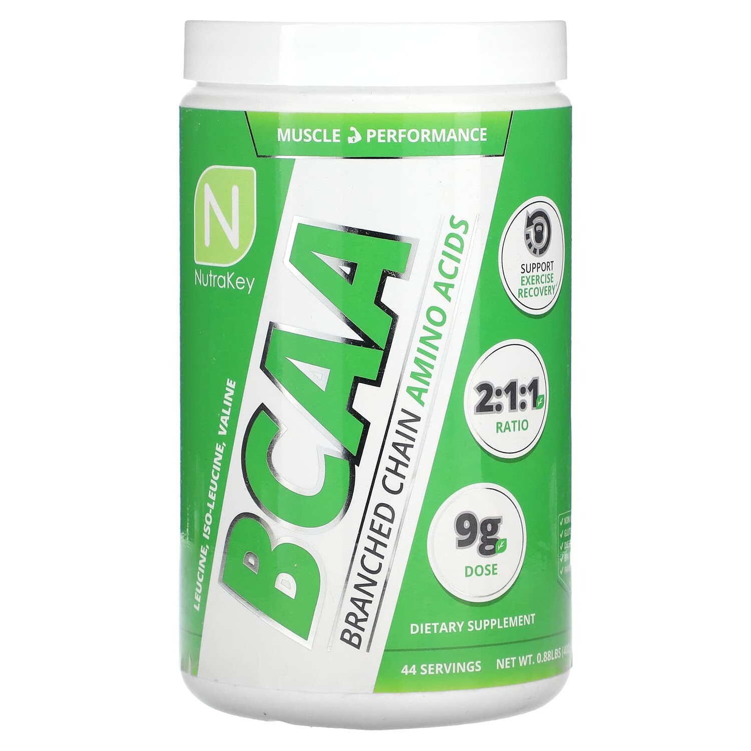 

BCAA, 400 г (0,88 фунта), Nutrakey