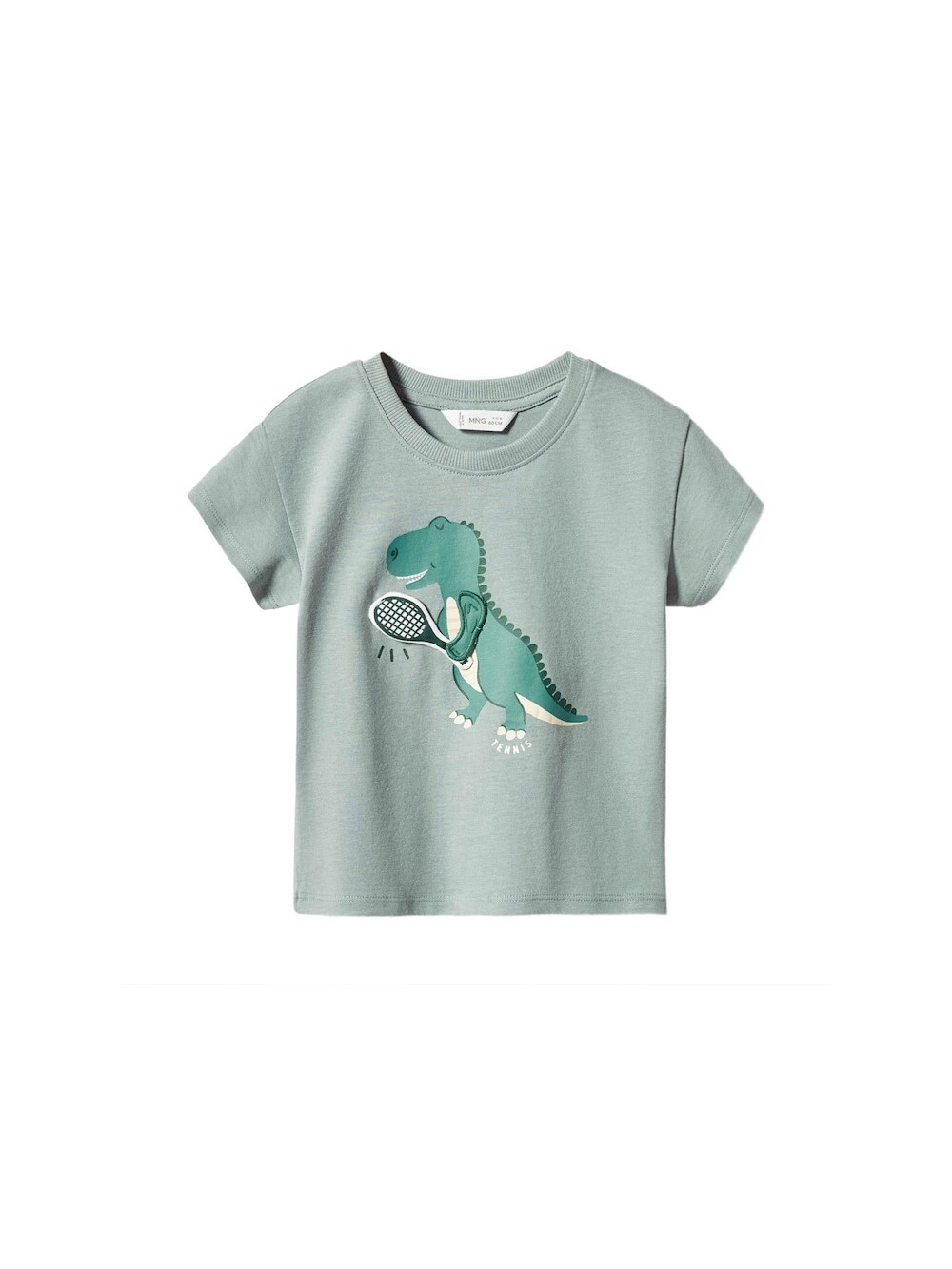 

Футболка MANGO KIDS SAURUS, зеленый/мятный