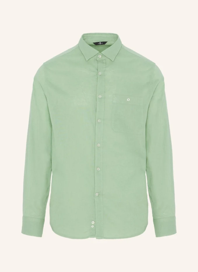 

Рубашка с одним карманом 7 For All Mankind, зеленый