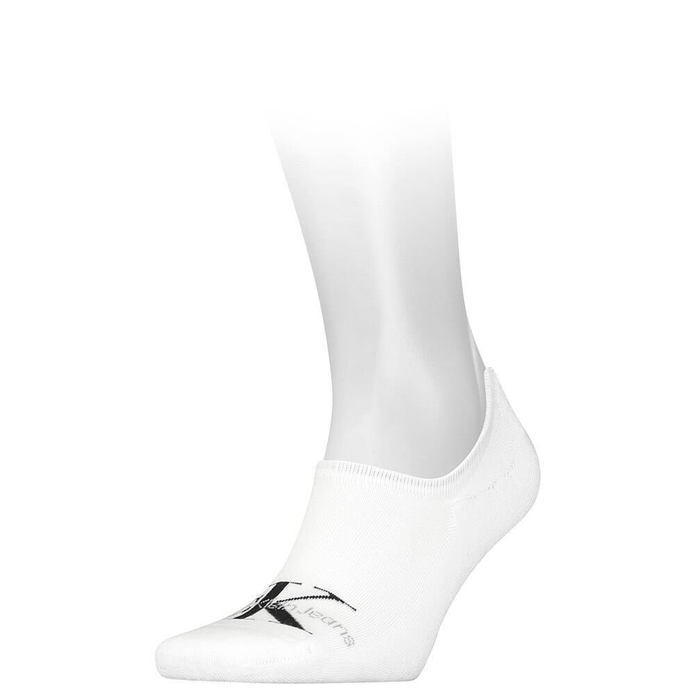 

Носки Calvin Klein Footie High Cut Logo No Show, белый