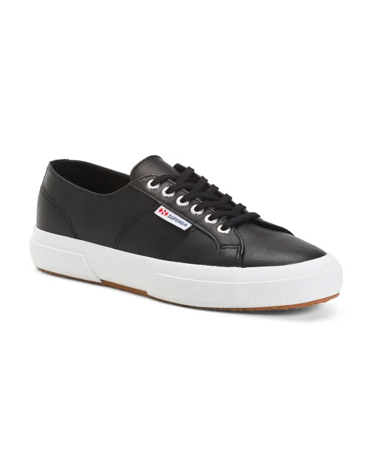 

Кроссовки из кожи наппа Superga, черный