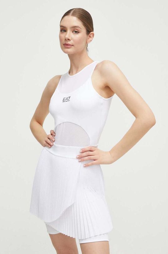 Платье EA7 Emporio Armani, белый летнее платье vestito emporio armani синий