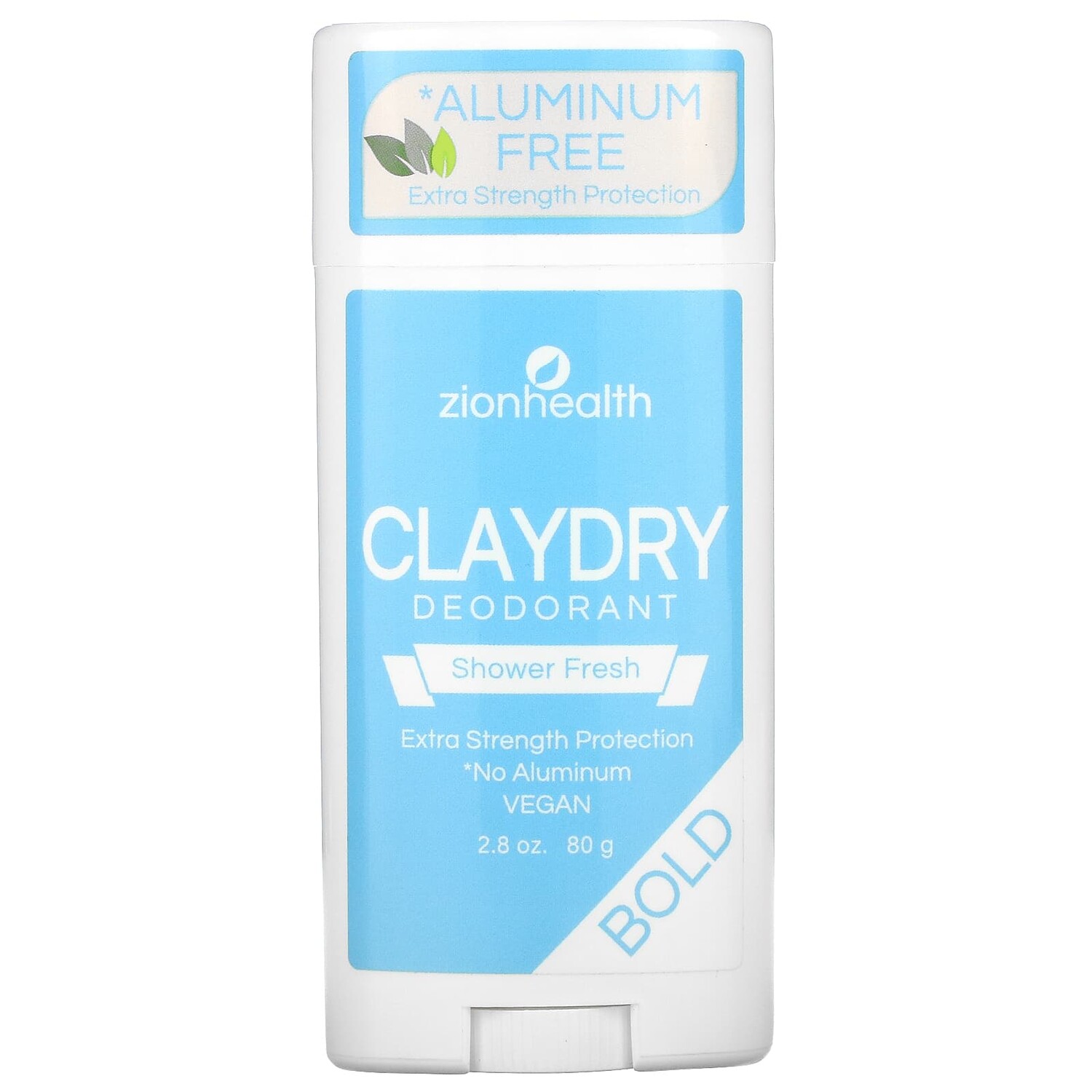 

Bold, ClayDry Deodorant, Shower Fresh, 2,8 унции (80 г), Zion Health