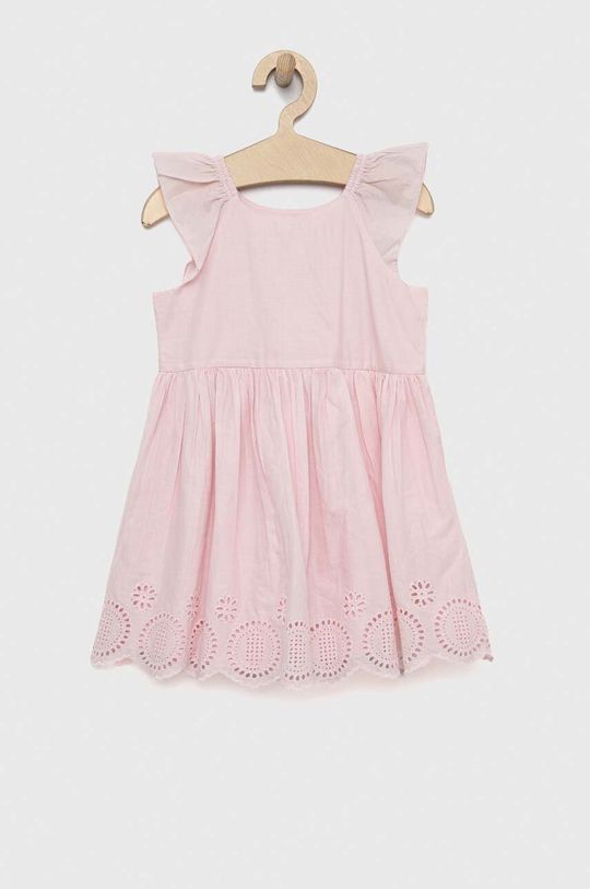 Платье из хлопка для маленькой девочки Gap, розовый платье из хлопка для маленькой девочки gap белый