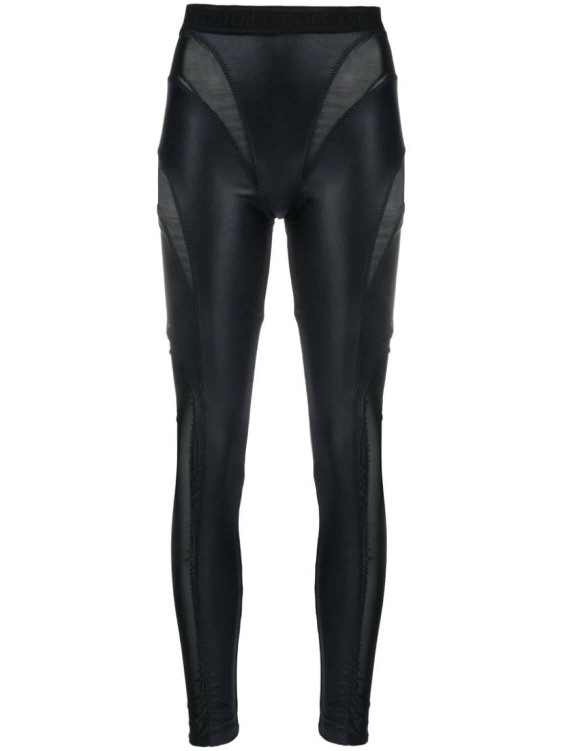 

Versace Jeans Couture легинсы из искусственной кожи, черный