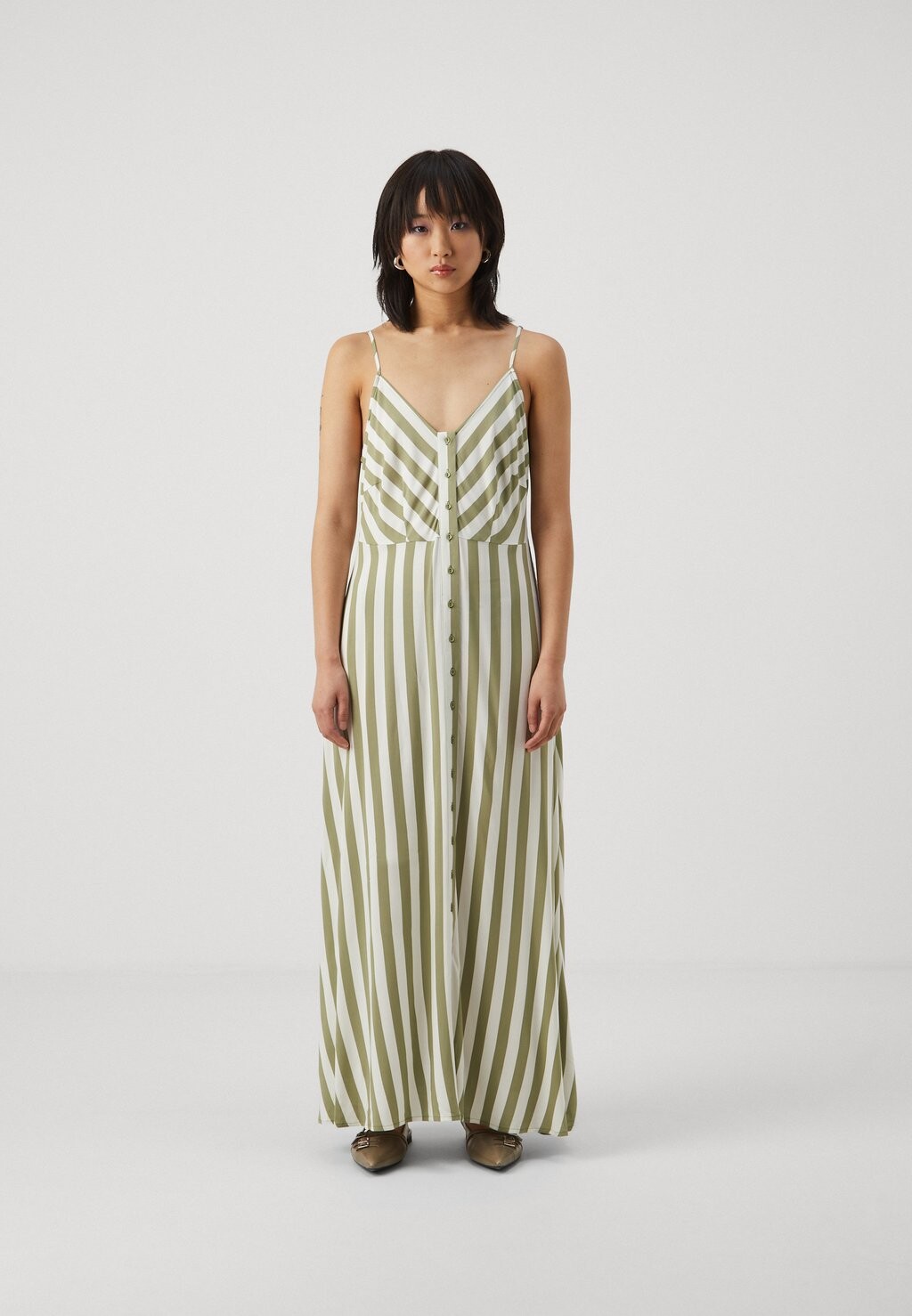 

Длинное платье YASSAVANNA STRAP LONG DRESS YAS, белый
