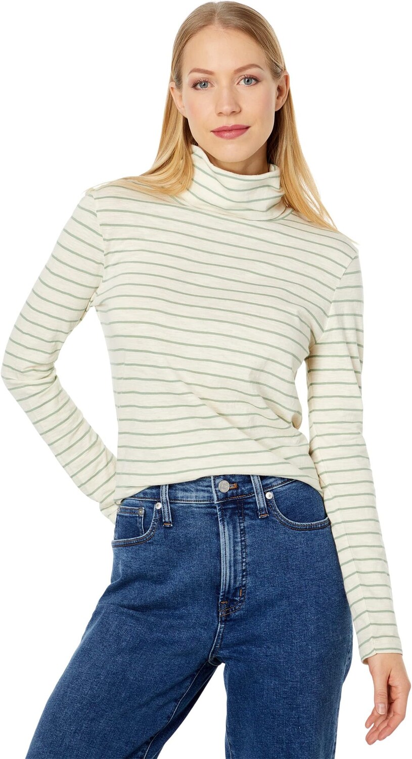 

Свитер Whisper Cotton Turtleneck Madewell, цвет Dusty Patina