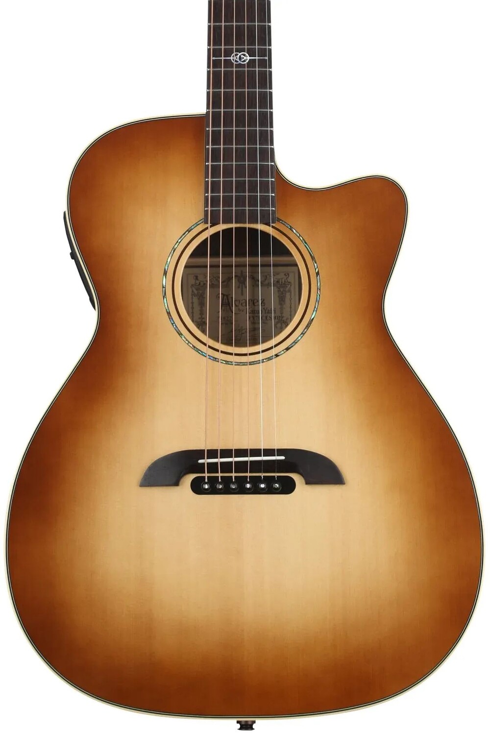 

Alvarez FY70CESHB Yairi Standard Series Folk/OM Акустико-электрическая гитара - Shadowburst