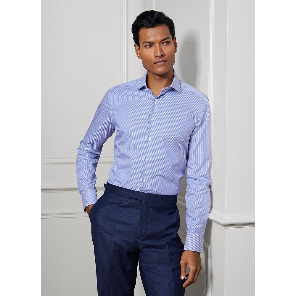 

Рубашка с длинным рукавом Hackett Sr Twill Bengal, синий