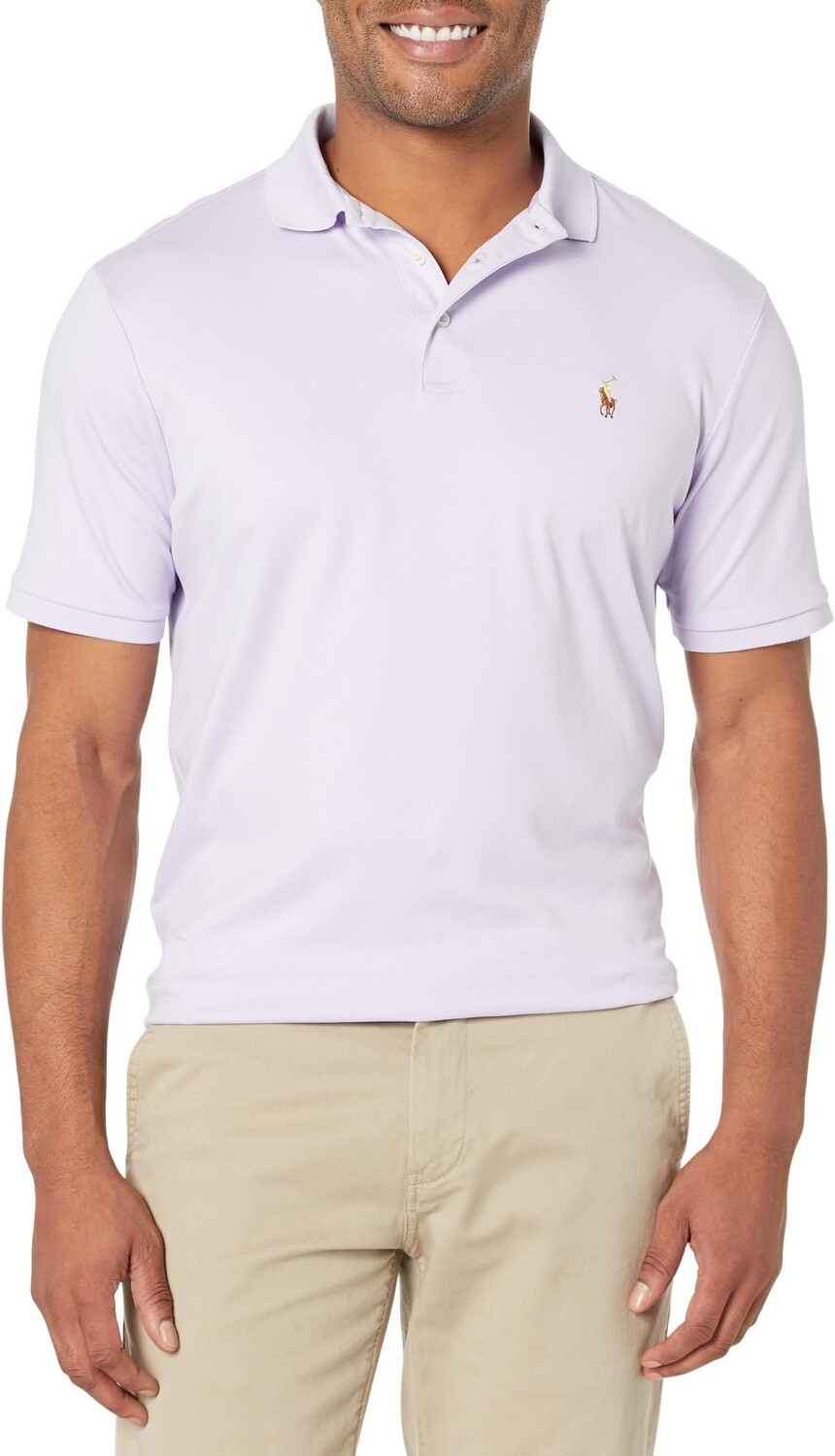 

Рубашка-поло Classic Fit Soft Cotton Polo Shirt Polo Ralph Lauren, цвет Flower Purple