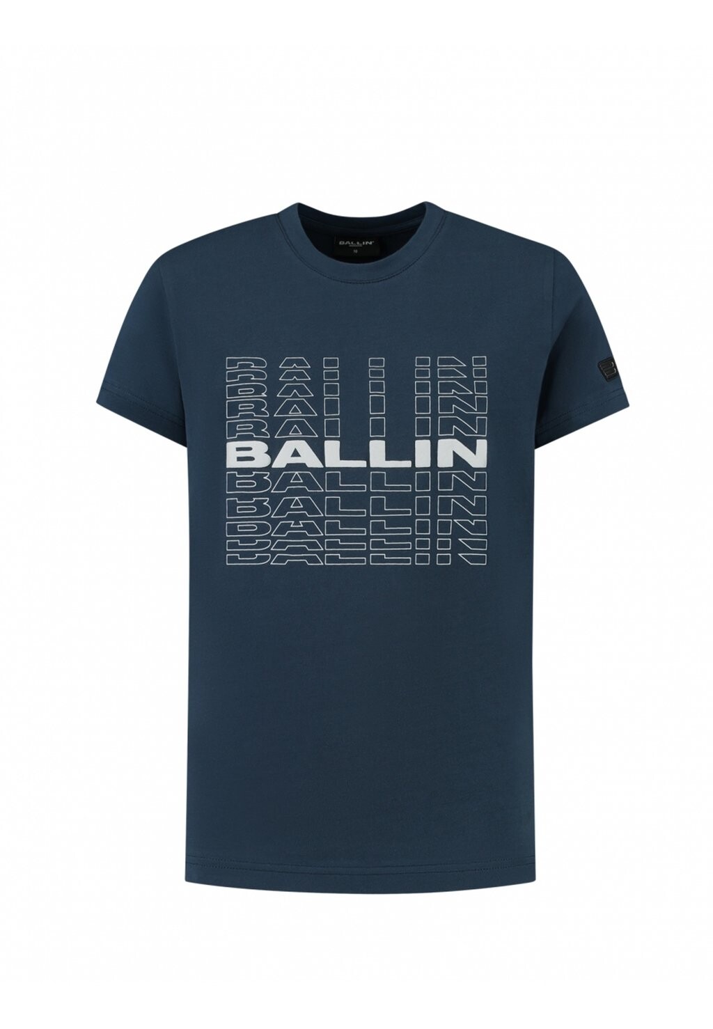 

Футболка с принтом SLIM FIT CREWNECK SS Ballin, цвет navy