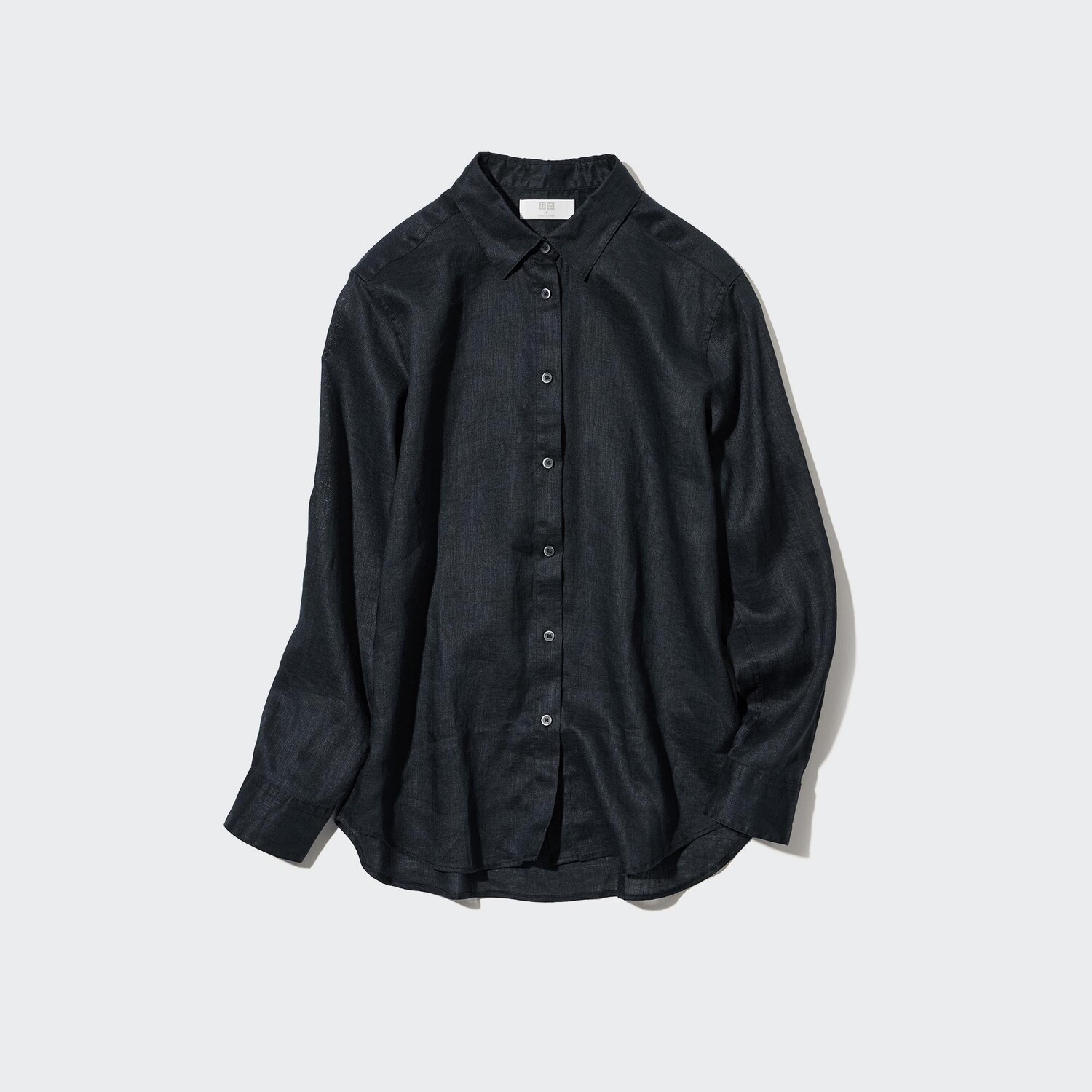 

Рубашка UNIQLO льняная премиум-класса, черный