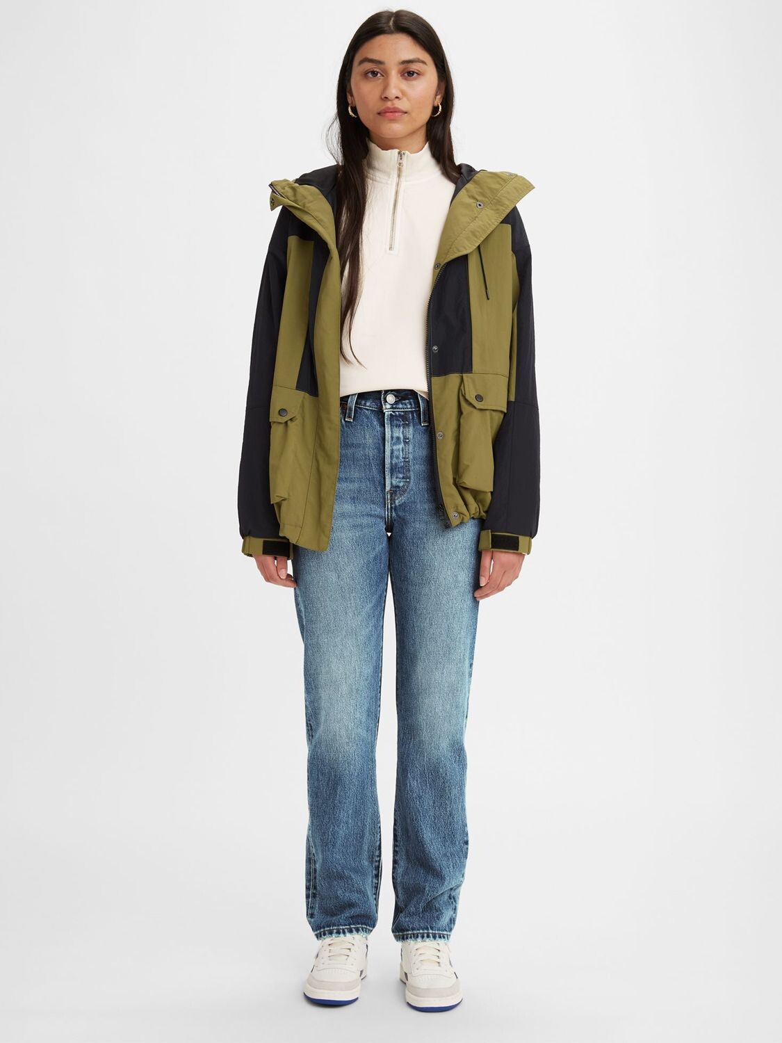 

Джинсы прямого кроя Levi's 501, сине-зеленые
