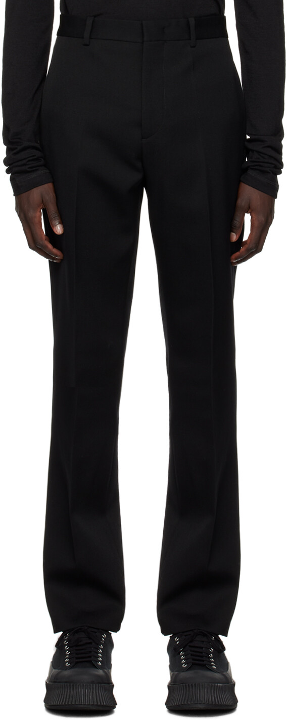 

Черные брюки с одной складкой Jil Sander, Черный