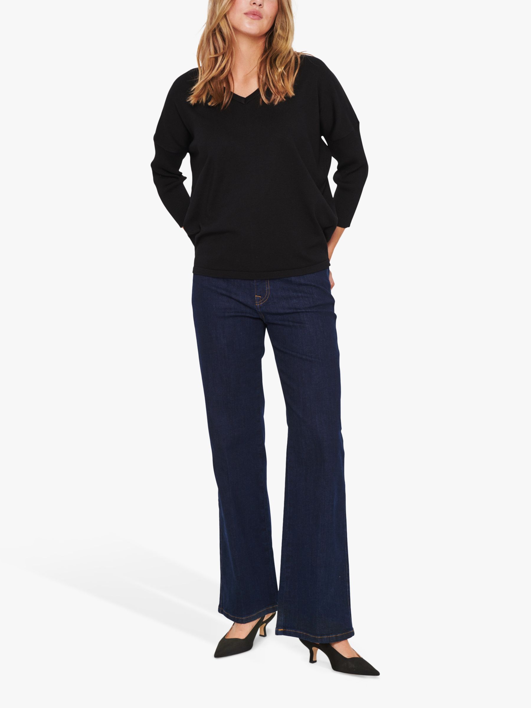 Джемпер-пуловер Mila Saint Tropez, черный кеды женские demix saint tropez 2 бежевый