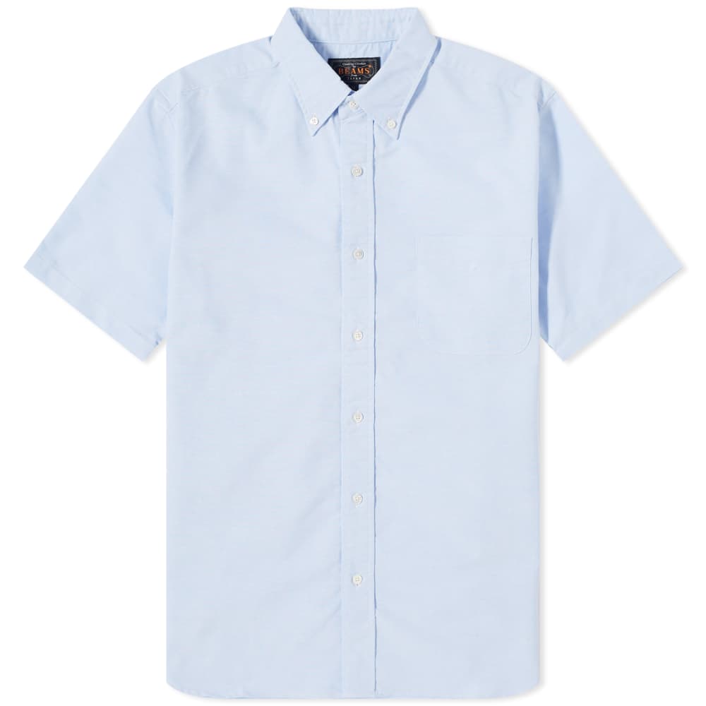 цена Оксфордская рубашка Beams Plus BD с короткими рукавами COOLMAX, синий