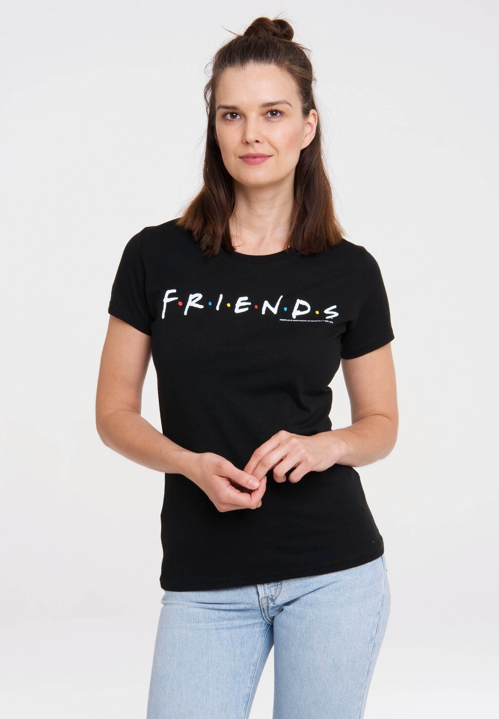 ЛОГОТИП T-Shirt Friends LOGOSHIRT summer women clothes friends horror halloween friends t shirt women vogue print harajuku friends tv streetwear female t shirt