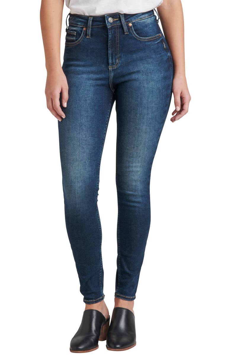 

Джинсы-скинни с высокой талией Infinite Fit SILVER JEANS CO.