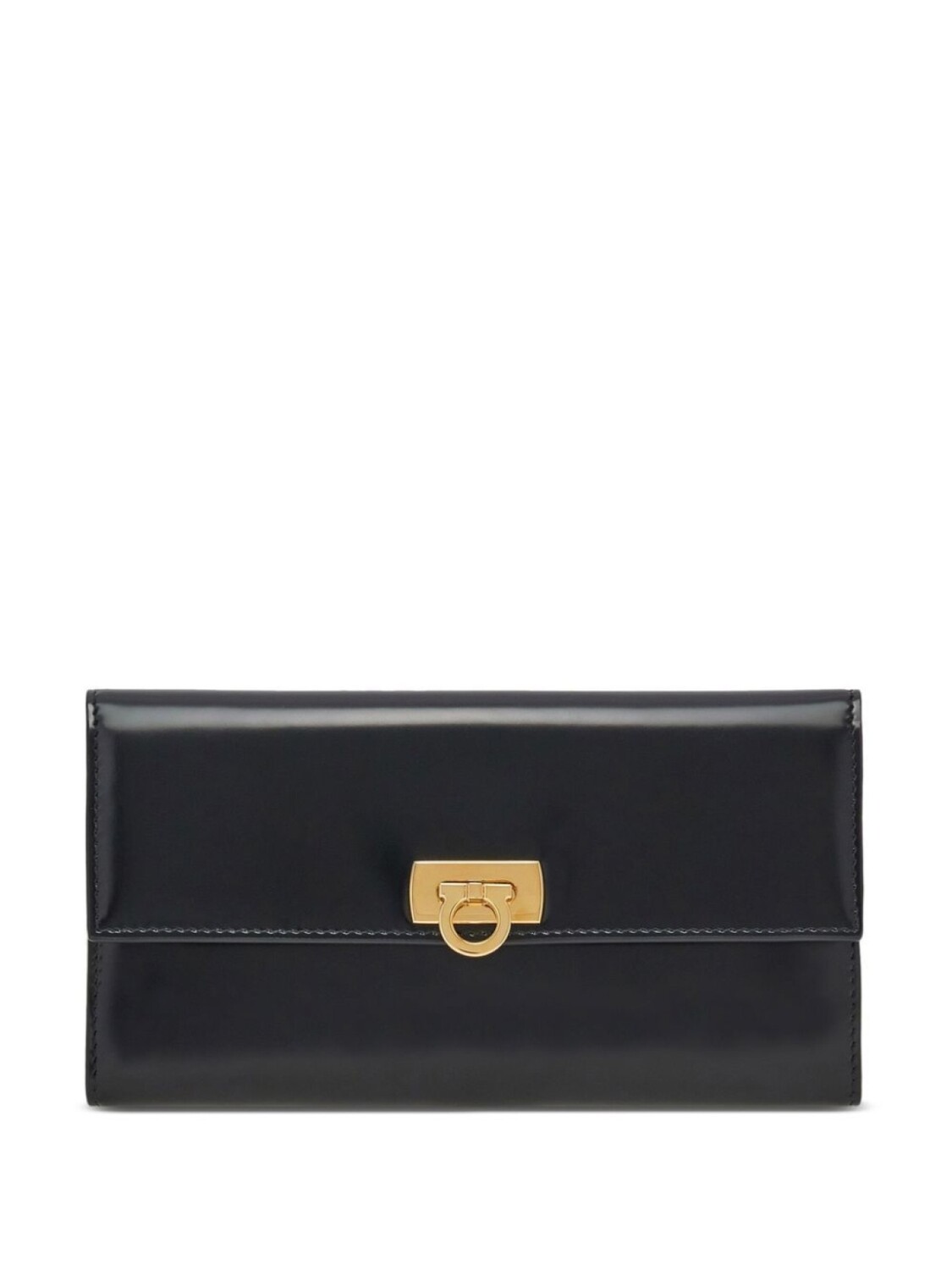 

Ferragamo кошелек с декором Gancini, черный
