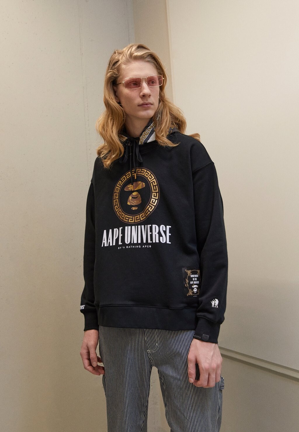 

Худи AAPE By A Bathing Ape, черный