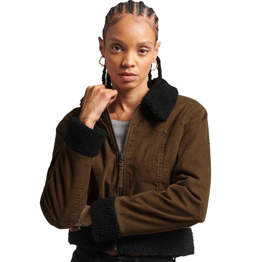 

Куртка Superdry Vintage Borg Lined Indie, коричневый