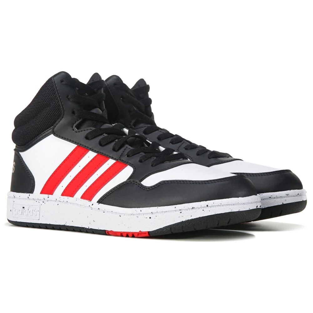 

Детские высокие кроссовки Hoops 3 Little/Big Kid Adidas, черный