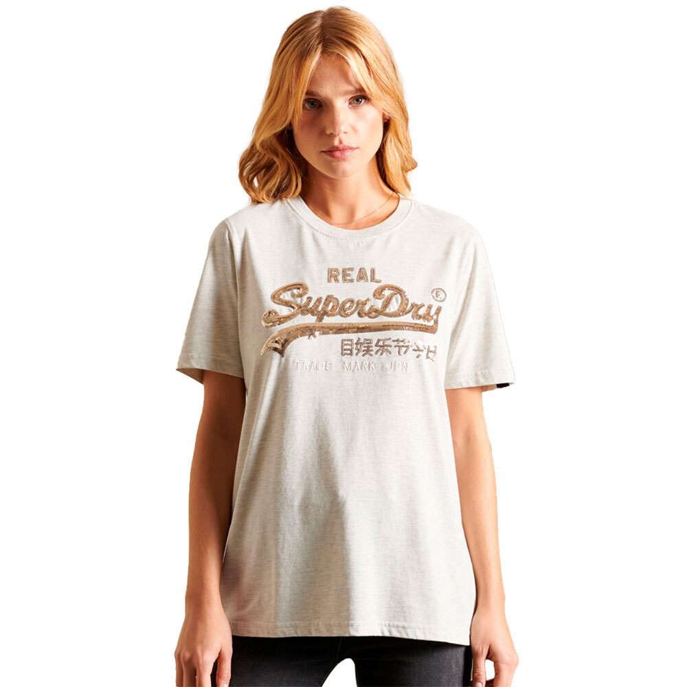 

Футболка Superdry Vintage Logo Boho Sparkle, белый