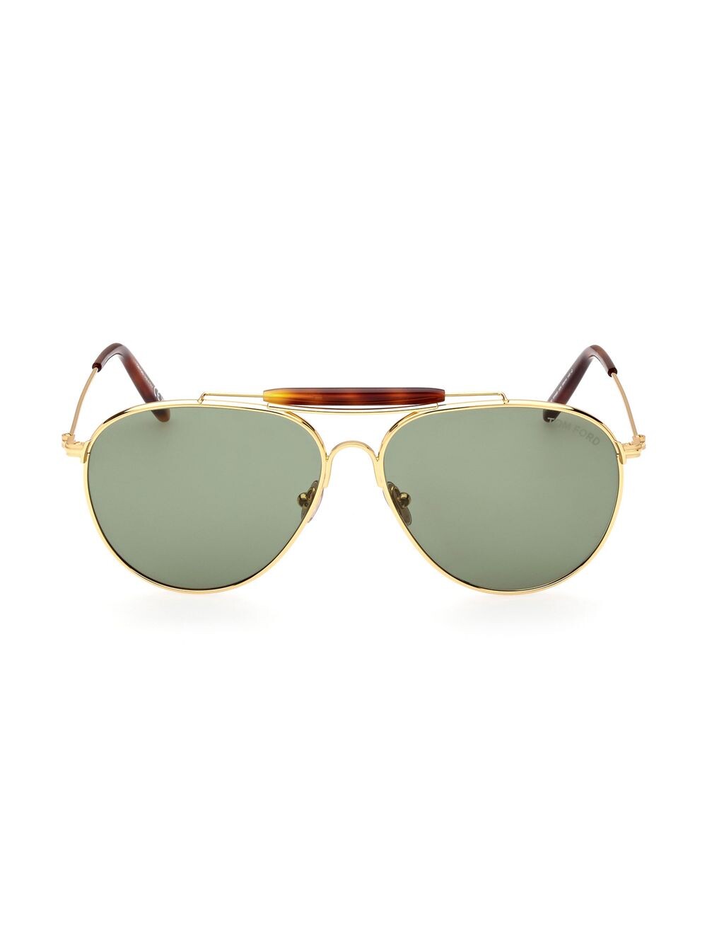 

Металлические солнцезащитные очки Navigator 60MM Tom Ford, желтый